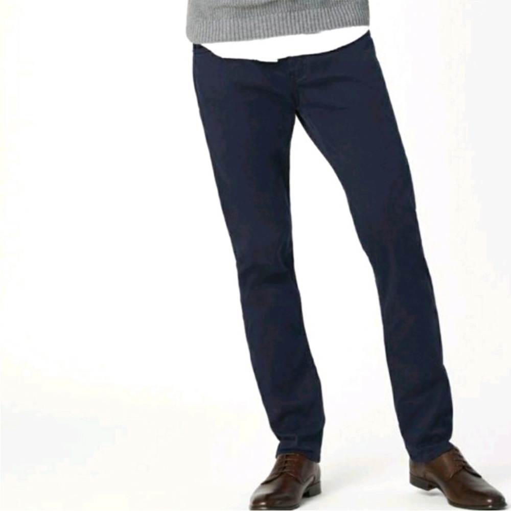 MAVI Mens Jake Slim Leg Navy Blue Chino Pant Twill Trouser Sz 30 x 32